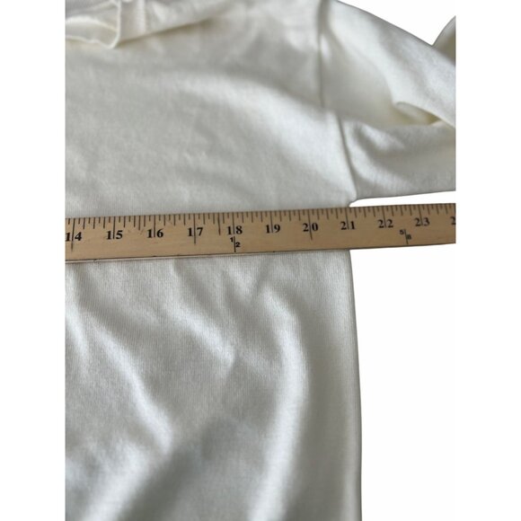 Juicy Couture Angel Womens Ivory Knit Crop Top With Rhinestone Detail Medium - Picture 14 of 14